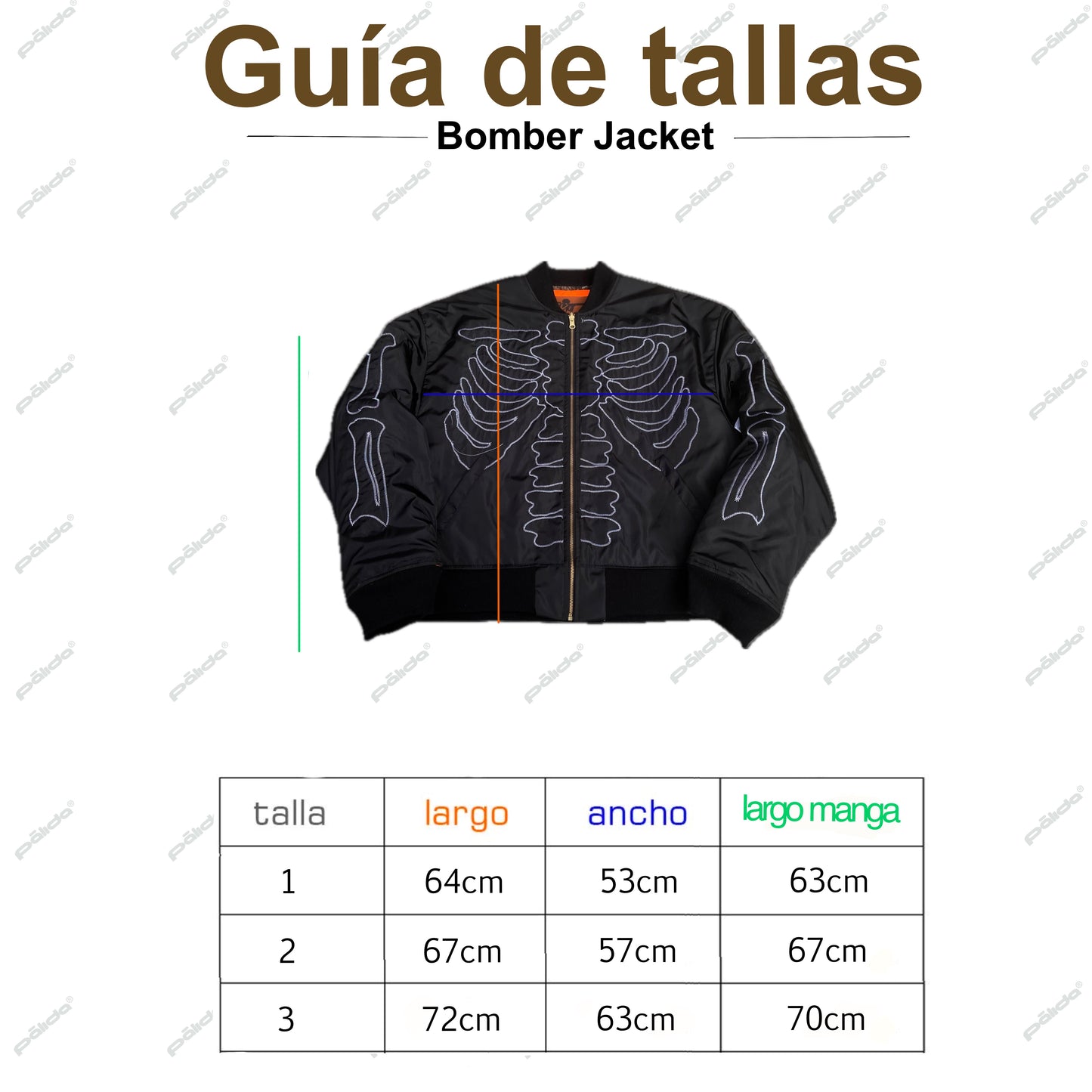 pālida® SKELETōN bomber jacket