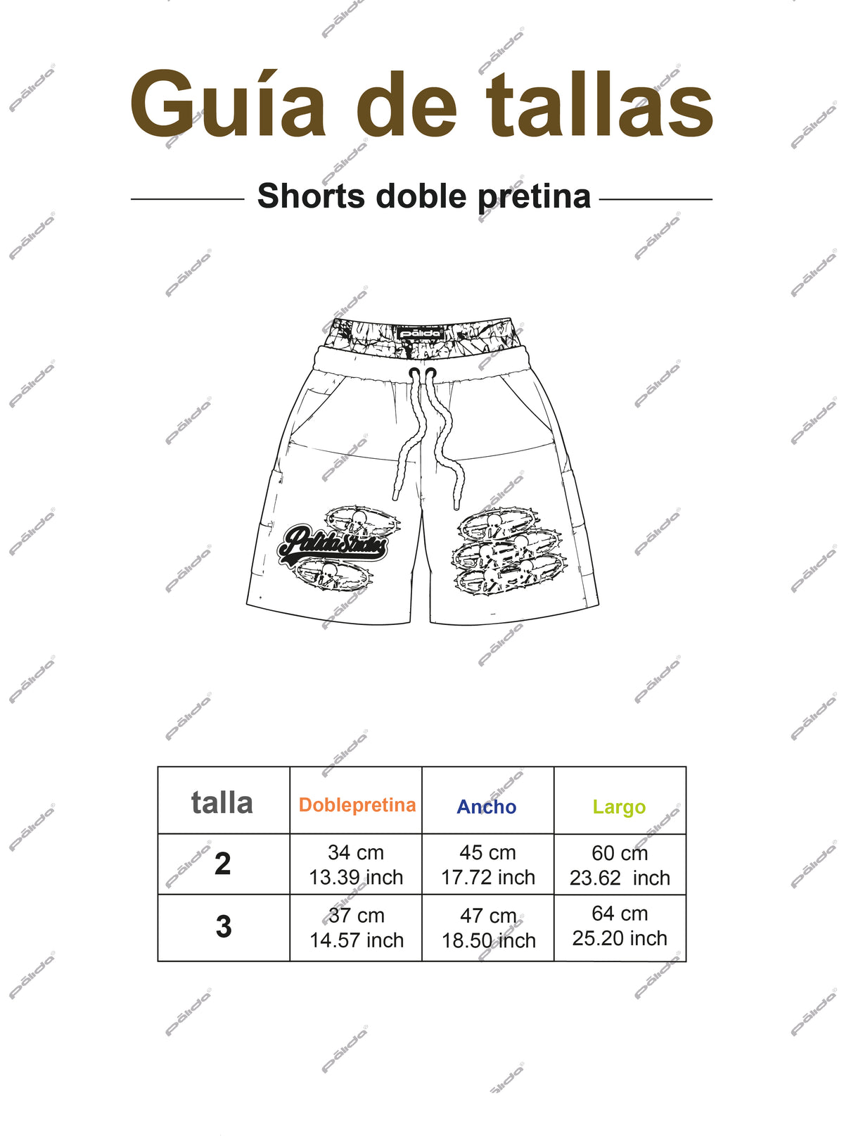 pālida® - FUERZā short_double_waist_BLUE NAVY™