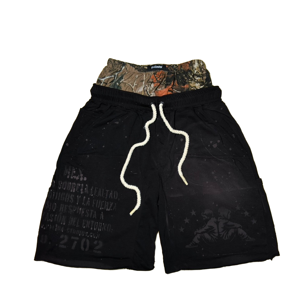 pālida® - FUERZā short_double_waist_BLACK™