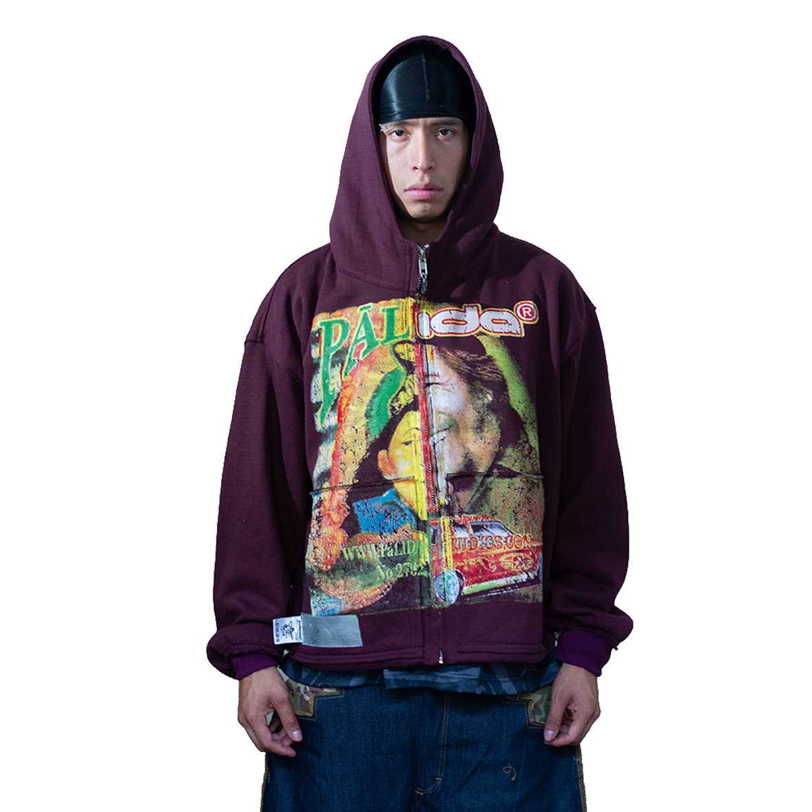 pālida® - RĒVOLUSIōN-VINTAGE™ zip hoodie vino [oversize/boxy]