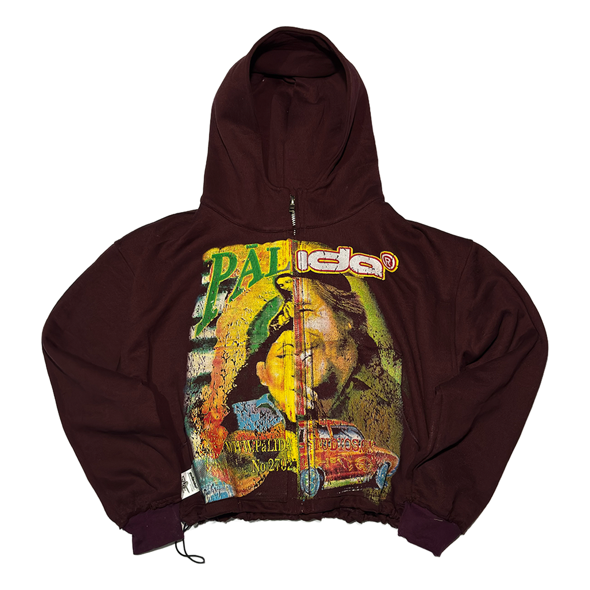 pālida® - RĒVOLUSIōN-VINTAGE™ zip hoodie vino [oversize/boxy]