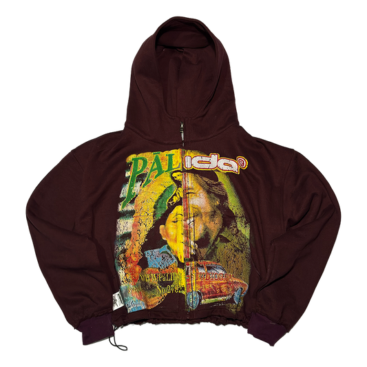 pālida® - RĒVOLUSIōN-VINTAGE™ zip hoodie vino [oversize/boxy]