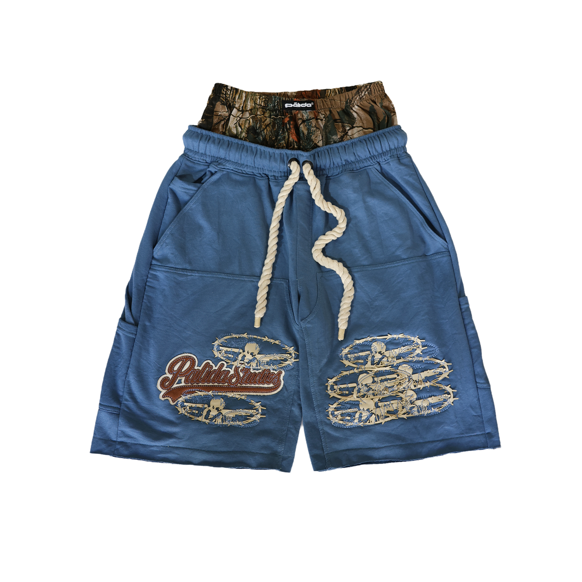 pālida® - FUERZā short_double_waist_BLUE™
