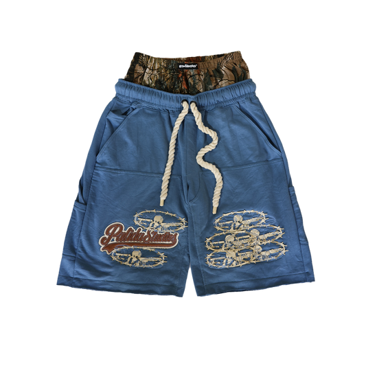 pālida® - FUERZā short_double_waist_BLUE™